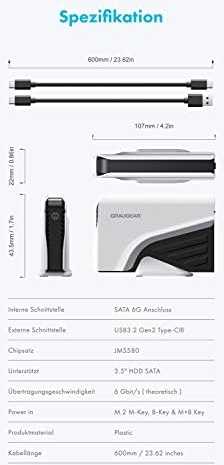 Kietasis diskas Graugearadbf Graugearadbf Ext 8TB HDD, skirtas Playstation 4 ir 5