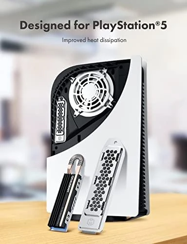 „Graugear“ šilumos vamzdžio radiatorius PS5 saugyklos išplėtimui, skirtas M.2 NVMe 2280 SSD