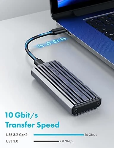 Kietasis diskas Nezatříděno Graugear prijungimo stotelė GRAUGEAR externes Gehäuse M.2NVMe SSD PCIe3.0 10Gbit mažmeninė prekyba