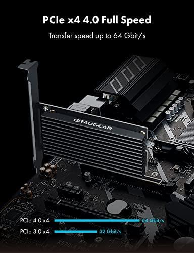 Nezatříděno Kontroler Graugear Graugear PCIe kortelė, skirta M.2 NVMe SSD į PCIe 4.0 x4