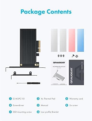 Nezatříděno Kontroler Graugear Graugear PCIe kortelė, skirta M.2 NVMe SSD į PCIe 4.0 x4
