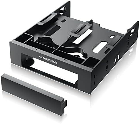 Graugear GRAUGEAR Einbaurahmen für 2x 2,5'' & 3,5'' HDD/SSD in 5,25''