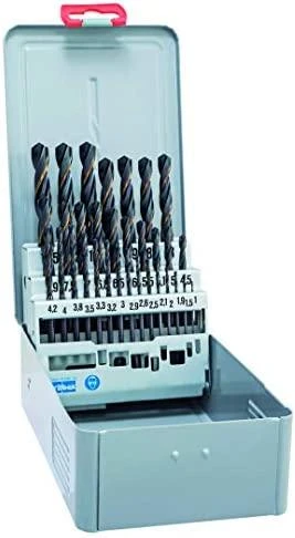 Grąžtas Alpen Drill KM32 DIN338RN HSS gręžimo skersmuo 1,0 – 10,5 mm Core Lochb 32 gabalai, 1 vnt., 810371100