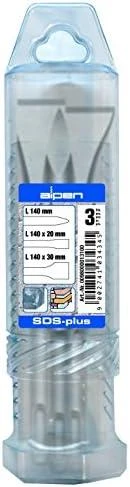 Alpen plokščias kaltas 20 x 140 MM, SDS- plus Kurzmeißel - 30 x 140 MM, smailus, 140 MM 3 dalių rinkinys Gewerbepack 98000013100