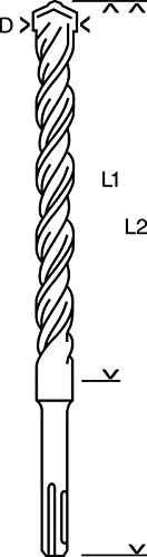 Grąžtas BOSCH grąžtai SDS PLUS 6 x 215mm PLUS-3