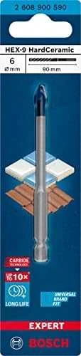 Grąžtas Bosch HEX-9 HardCeramic 6x90 mm, 1 vnt.
