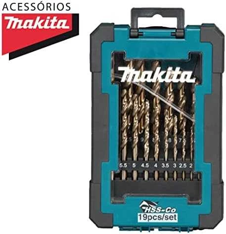 Grąžtas Makita Grąžtų komplektas 19 vnt. (1-10mm) HSS-Co 5% D-67561