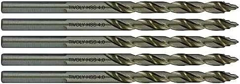 Tivoly Metalo grąžtas 4.0x75mm, "Smart Point" pakopinis antgalis - 5vnt