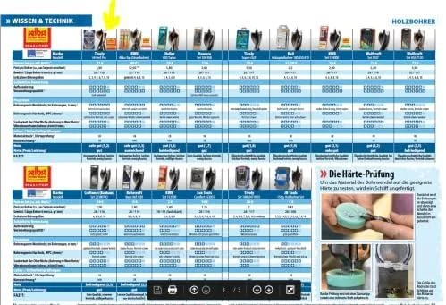 Grąžtas Tivoly Medžio grąžtų rinkinys 2 - 10mm, 8 vnt, HSS, sugraduotas