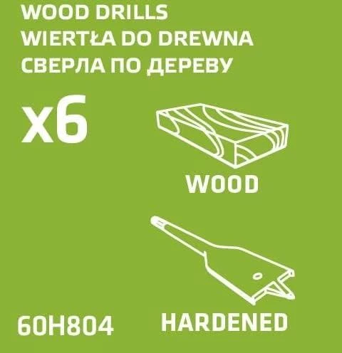 Grąžtas Grąžtai Verto 60H804, 6vnt.