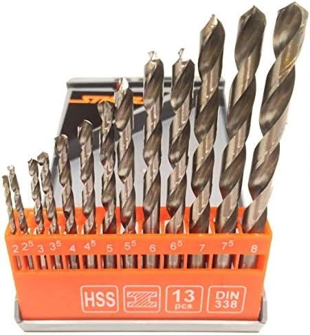 Grąžtas Toya Sa Poland Grąžtų metalui rinkinys | HSS | 2,0-8,0 mm | 13 vnt. (21998)