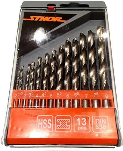Grąžtas Toya Sa Poland Grąžtų metalui rinkinys | HSS | 2,0-8,0 mm | 13 vnt. (21998)