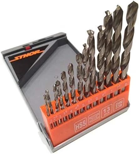 Grąžtas Toya Sa Poland Grąžtų metalui rinkinys | HSS | 2,0-8,0 mm | 13 vnt. (21998)