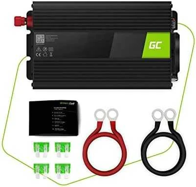Green Cell Žalias Cell Inverteris 24V/230V 1000W/2000W Sinusinė išėjimo įtampa Žalias Cell
