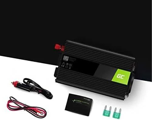 Green Cell Žalias Cell GREENCELL automobilio maitinimo keitiklis nuo 12V iki 230V 300W/600W gryno sinuso