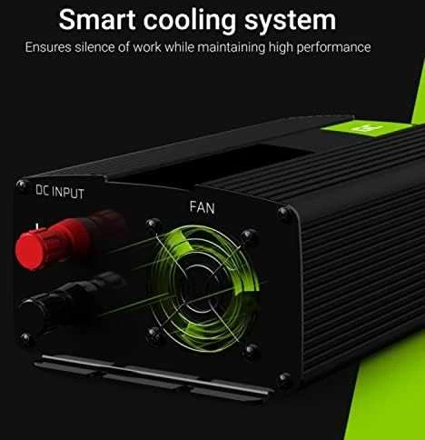 Green Cell Žalias Cell GREENCELL automobilio maitinimo keitiklis nuo 12V iki 230V 300W/600W gryno sinuso