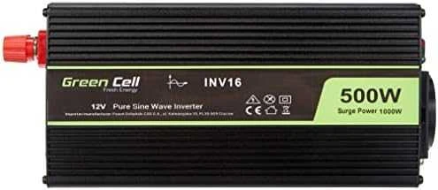 Green Cell Žalias Cell Inverteris 12/230V 500W sinusinė išėjimo įtampa Žalias Cell