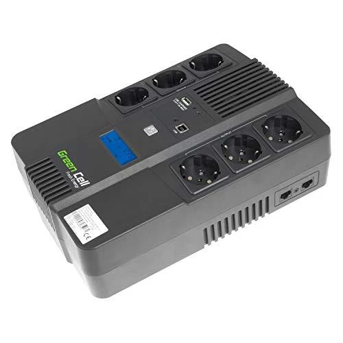 Green Cell Žalias Cell GREENCELL UPS07 UPS Žalias Cell AiO su LCD 800VA