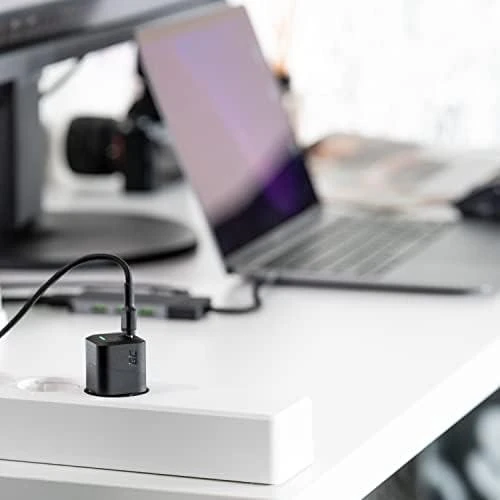 Green Cell Žalias Cell Žalias CELL Charger USB-C GaN GC PowerGaN 33W PD 3.0 QC 3.0 1x USB-C juodas