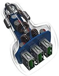 Green Cell Žalias Cell GREENCELL PowerRide 54W 3xUSB 18W automobilinis įkroviklis Ultra Charge