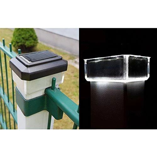 Lampa „GreenBlue“ LED saulės energija varomas stulpinis šviestuvas, 60x40 mm, voko formos gaubtas, GB125