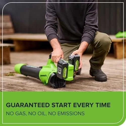 Akumuliatorinis lapų pūstuvas Greenworks GD24X2AB; 48 V (be akumuliatoriaus ir pakrovėjo)