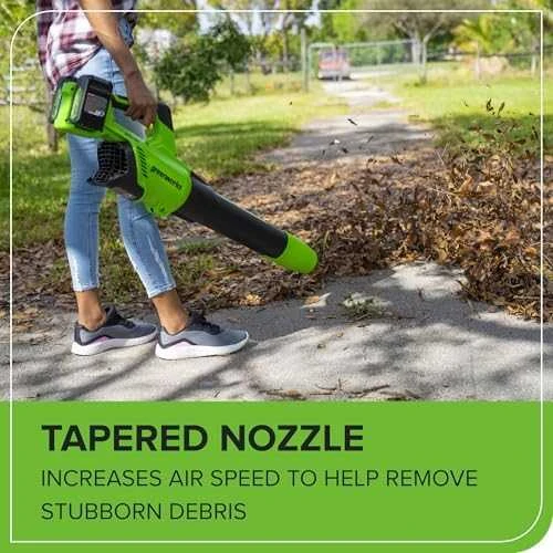 Akumuliatorinis lapų pūstuvas Greenworks GD24X2AB; 48 V (be akumuliatoriaus ir pakrovėjo)
