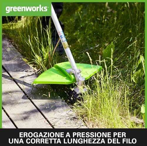 Žoliapjovė - trimeris Greenworks GD24X2TXK4x; 2x24 V; 2x4,0 Ah akum.