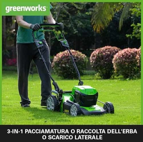 Akumuliatorinė savaeigė vejapjovė Greenworks GD24X2LM46SPK4x; 2x24 V; 2x4,0 Ah akum.