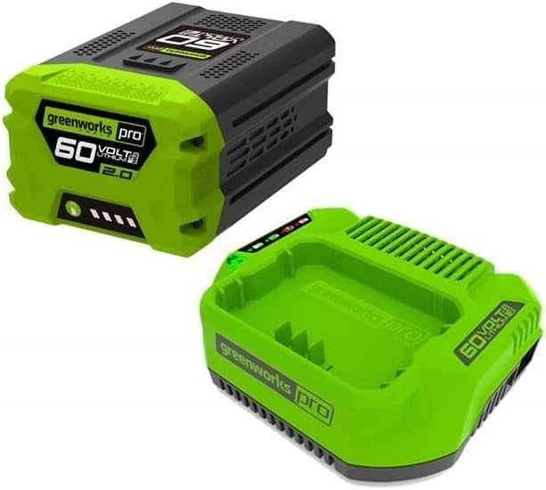 Greenworks 60V akumuliatorius ir įkroviklio komplektas