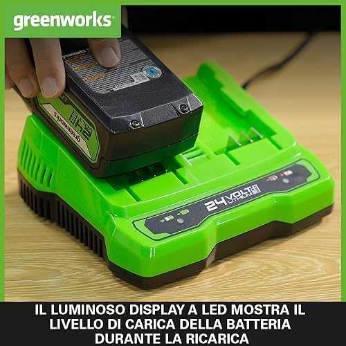 Priedų rinkinys Greenworks GSK24B4X; 24 V; 2x4,0 Ah + pakrovėjas