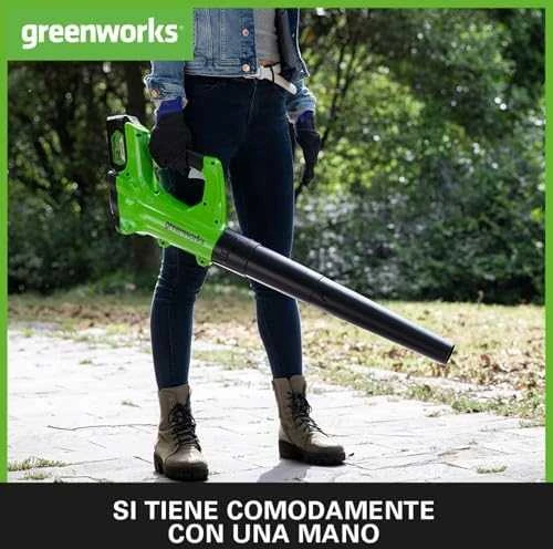 Akumuliatorinis lapų pūstuvas Greenworks G24ABK2; 24 V; 1x2,0 Ah akum.