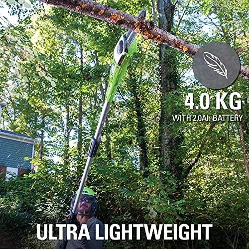 Greenworks G24PS20 aukštapjovė medžiams genėti 24V be akumuliatoriaus