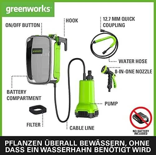Vandens siurblys Greenworks G24SWP; 24 V (be akumuliatoriaus ir pakrovėjo)