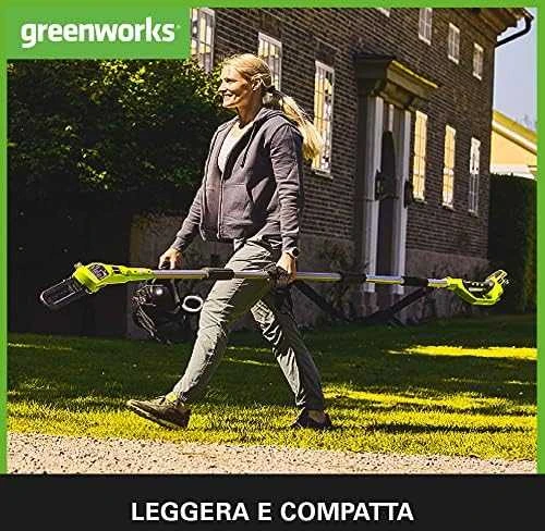 Greenworks Grandininė aukštapjovė G40PSF 20 cm, 40V, be akumuliatoriaus ir kroviklio
