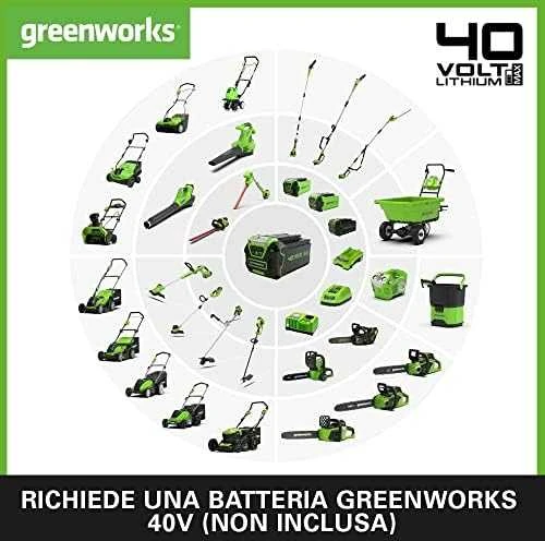 Greenworks Grandininė aukštapjovė G40PSF 20 cm, 40V, be akumuliatoriaus ir kroviklio
