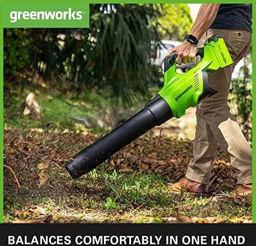 Akumuliatorinis lapų pūstuvas Greenworks GD40ABII; 40 V (be akumuliatoriaus ir pakrovėjo)
