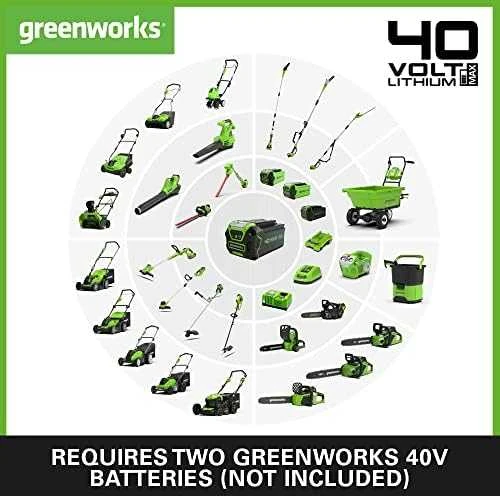 Akumuliatorinis lapų pūstuvas Greenworks GD40ABII; 40 V (be akumuliatoriaus ir pakrovėjo)