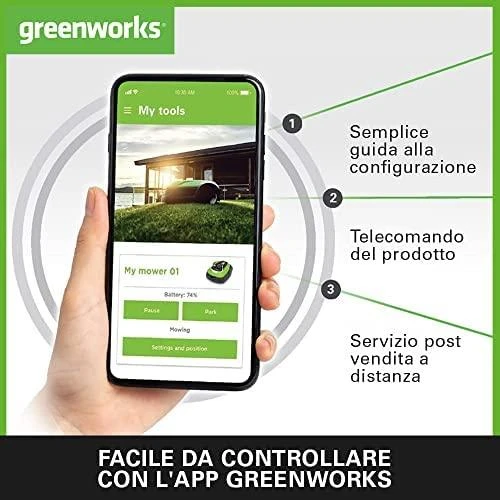 Vejos robotas Greenworks OptiMow10