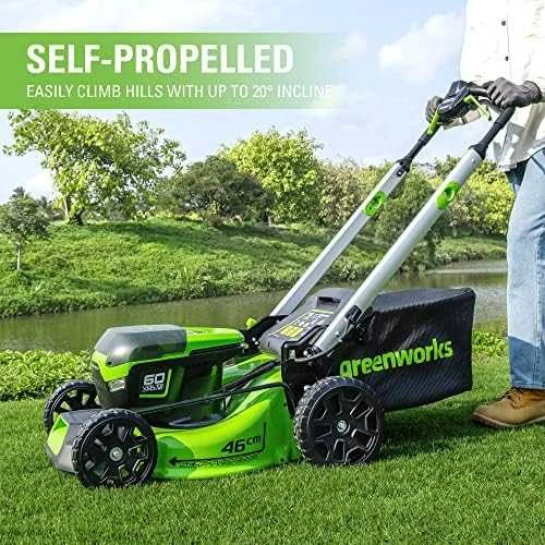 Akumuliatorinė savaeigė vejapjovė Greenworks GD60LM46SPK4; 60 V; 1x4,0 Ah akum.