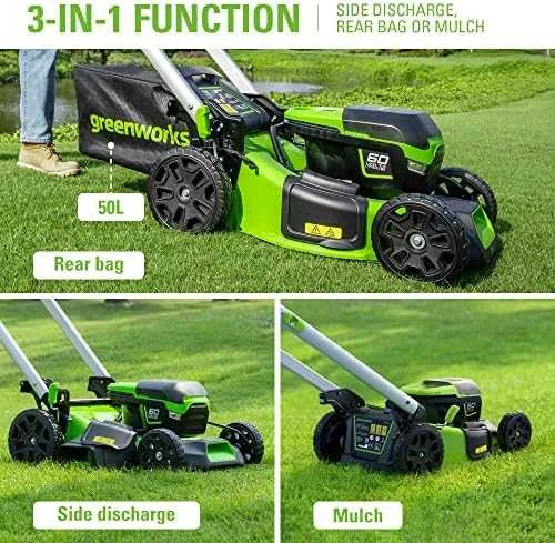 Akumuliatorinė savaeigė vejapjovė Greenworks GD60LM46SPK4; 60 V; 1x4,0 Ah akum.