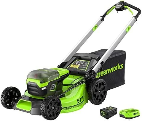 Akumuliatorinė savaeigė vejapjovė Greenworks GD60LM51SPK4; 60 V; 1x4,0 Ah akum.