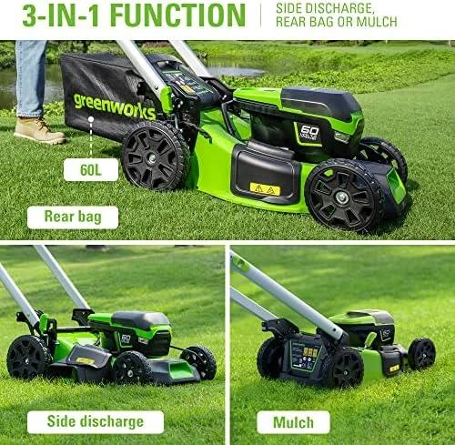 Akumuliatorinė savaeigė vejapjovė Greenworks GD60LM51SPK4; 60 V; 1x4,0 Ah akum.