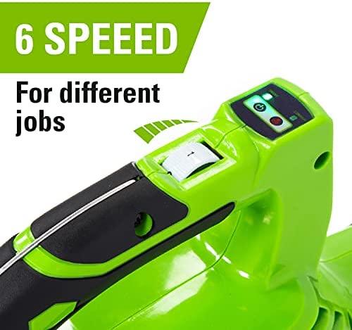 Greenworks GD40BV Lapų pūstuvas / siurblys 40V, be akumuliatoriaus ir kroviklio
