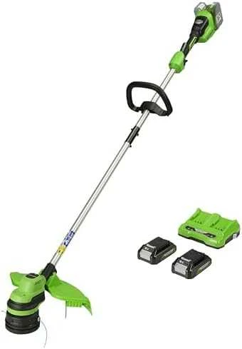 Žoliapjovė - trimeris Greenworks GD24X2LTK2x; 2x24 V; 2x2,0 Ah akum.