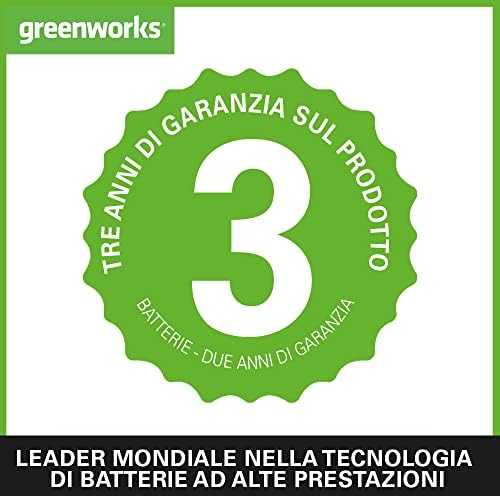 Greenworks akumuliatorinė krūmapjovė 48 V, 38 cm, su 2 x 24 V 4 Ah akumuliatoriais 2107807UD
