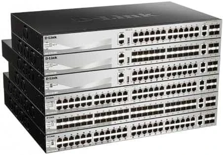 Šakotuvas D-Link DGS-3130-30PS/E L3 sukraunamas valdomas Gigabit PoE jungiklis, 24x PoE gigabit, 2x 10GBASE-T, 4x SFP+, 370W PoE