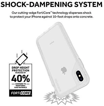 Griffin Survivor Endurance - dėklas skirtas Apple iPhone Xs Max Clear/Gray