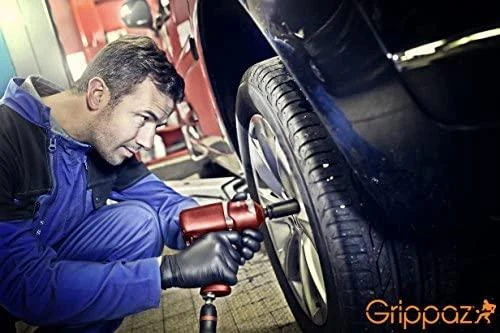 Multi Vienkartinės nitrilinės pirštinės M-Safe Grippaz 246BK, 50 vnt dėžėje, 0,15mm storis, juodos, 8/M