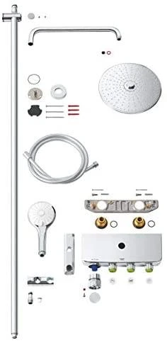 Grohe SmartControl Euphoria Duo 310 termostatinė dušo sistema, chromas/balta
